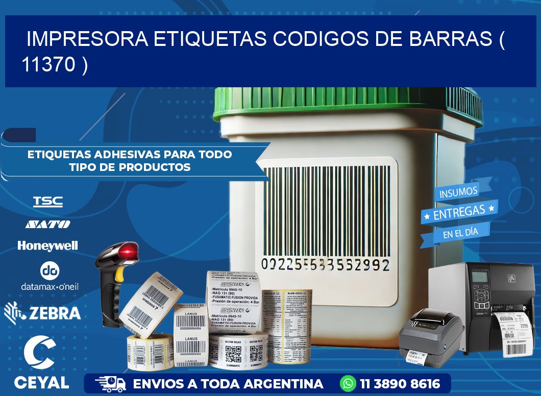impresora etiquetas codigos de barras ( 11370 )