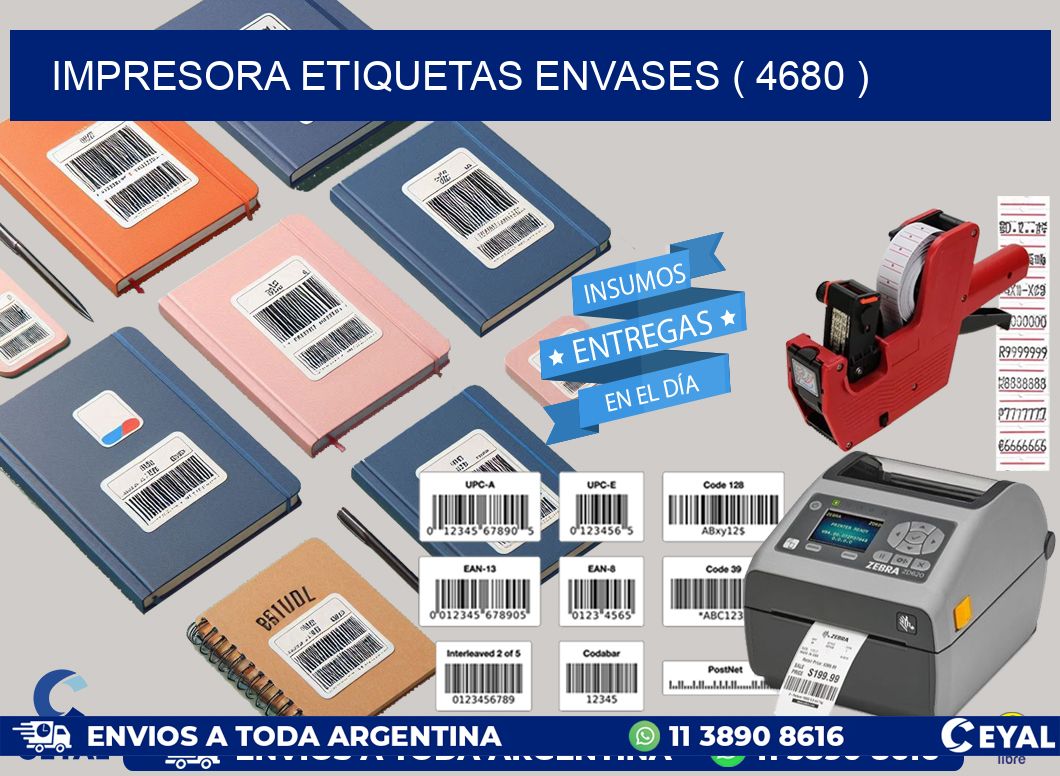 impresora etiquetas envases ( 4680 )