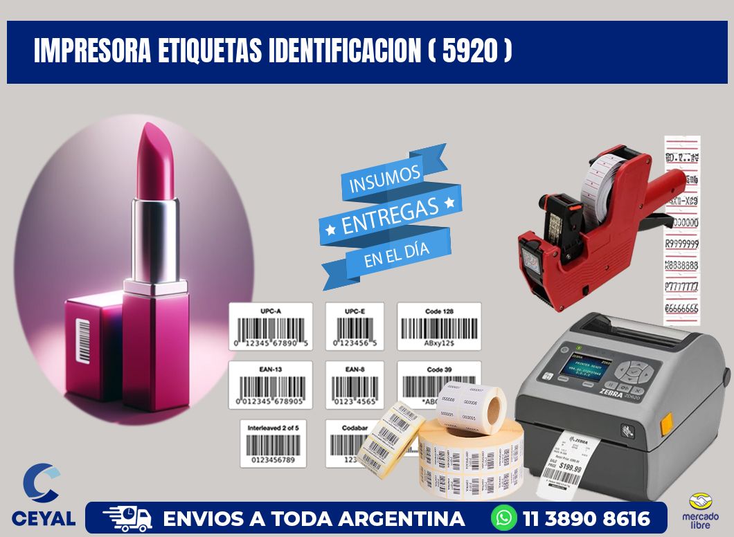 impresora etiquetas identificacion ( 5920 )