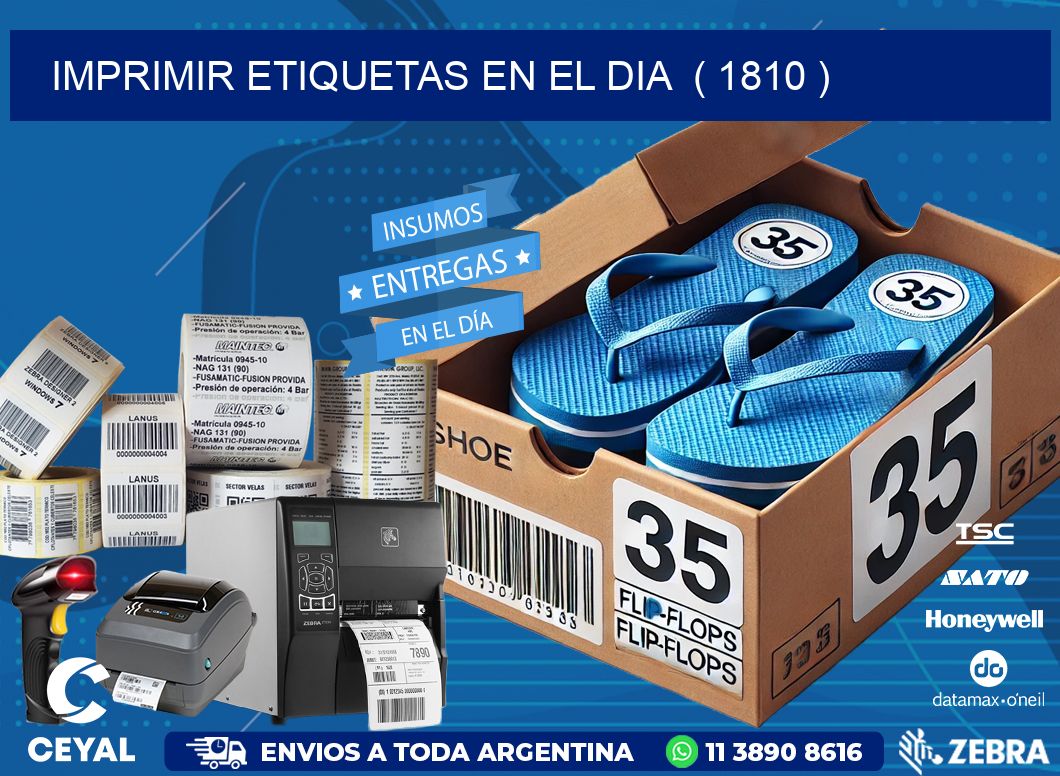imprimir etiquetas en el dia ( 1810 )