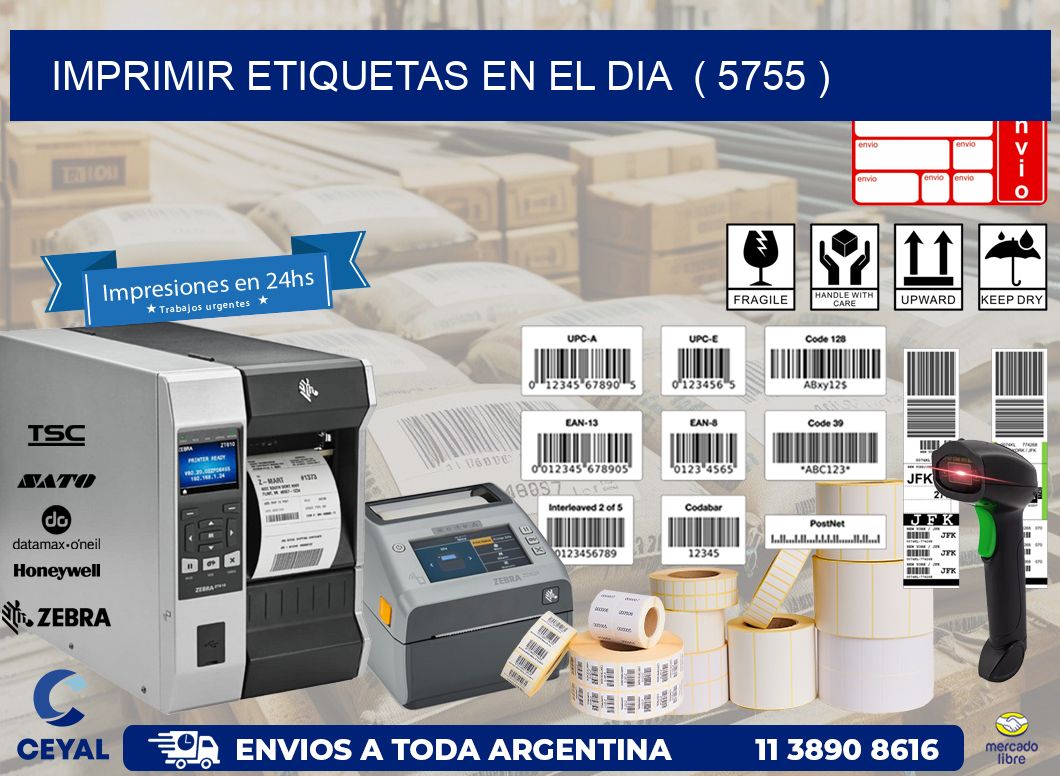 imprimir etiquetas en el dia ( 5755 )