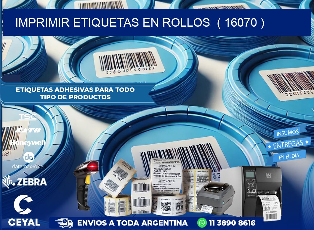 imprimir etiquetas en rollos  ( 16070 )