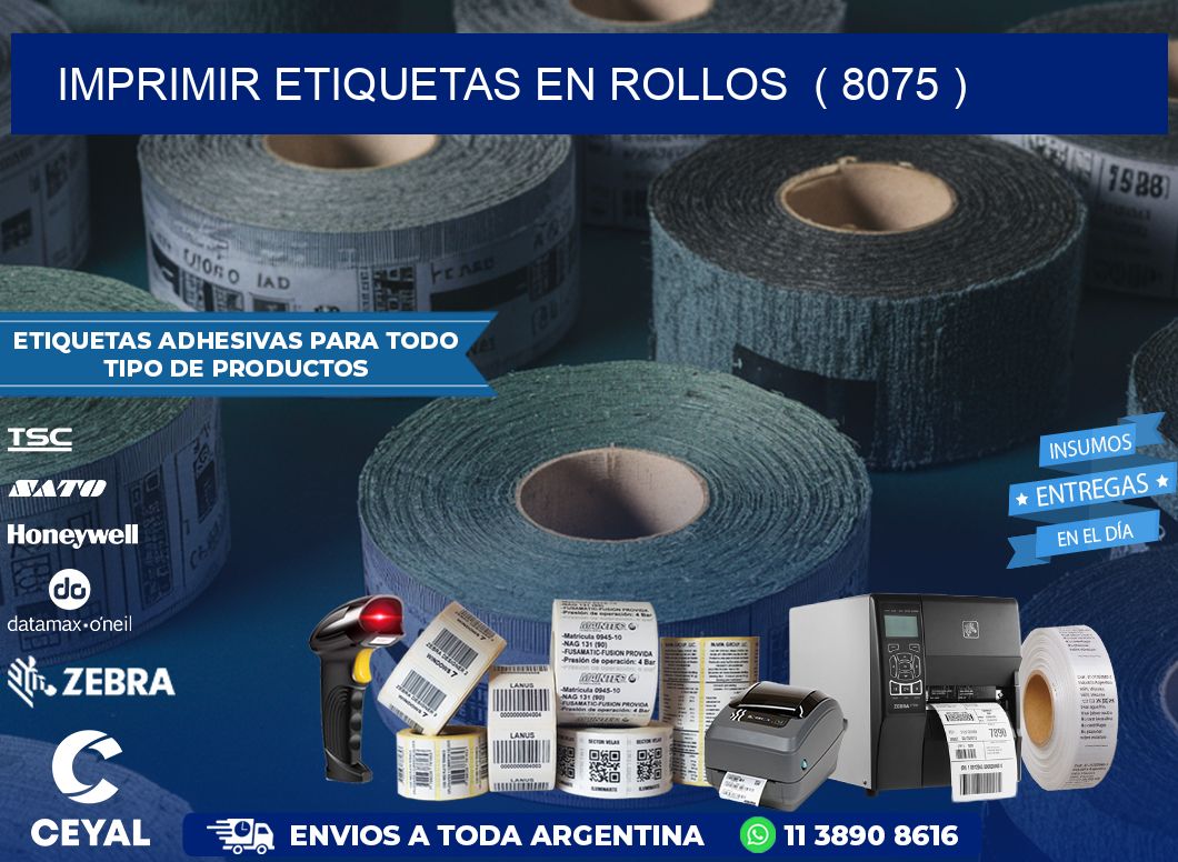 imprimir etiquetas en rollos ( 8075 )
