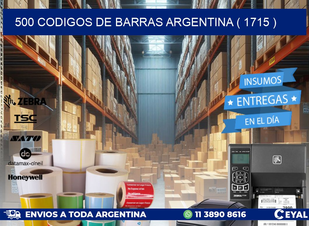 500 codigos de barras argentina ( 1715 )