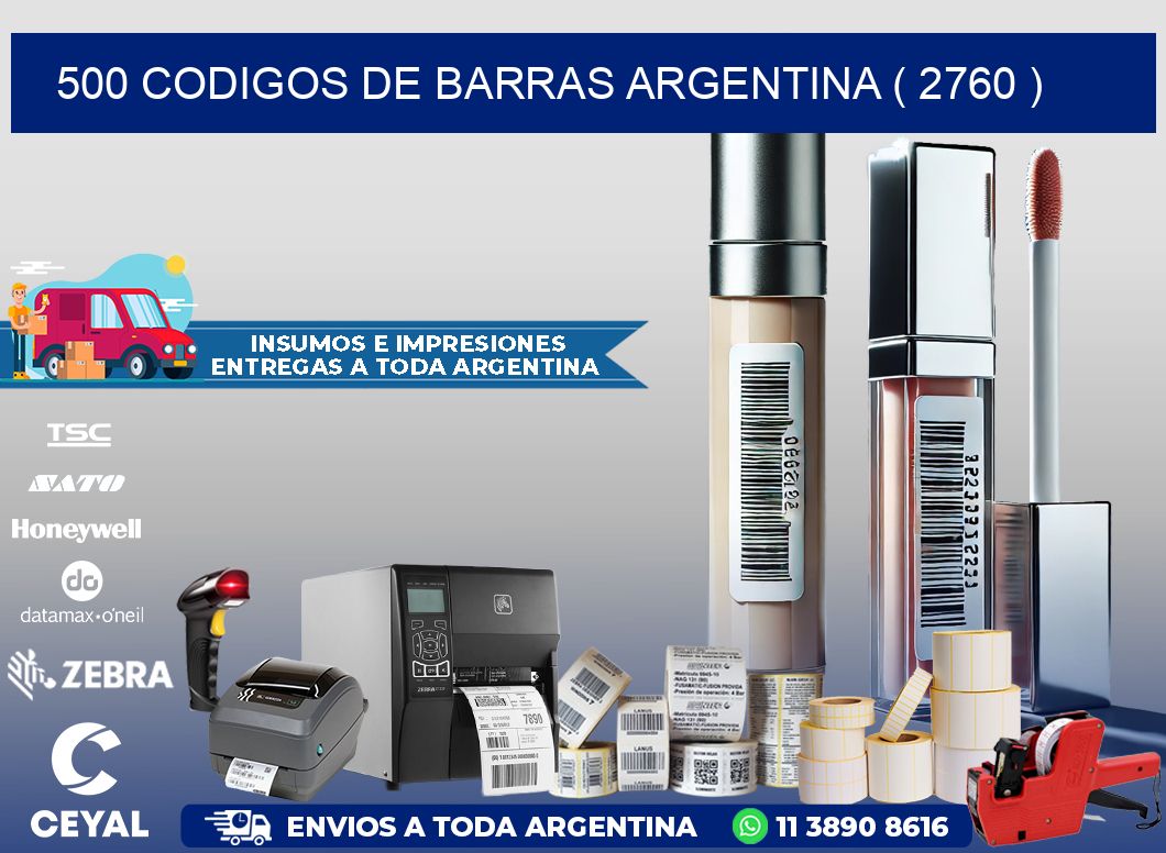 500 codigos de barras argentina ( 2760 )