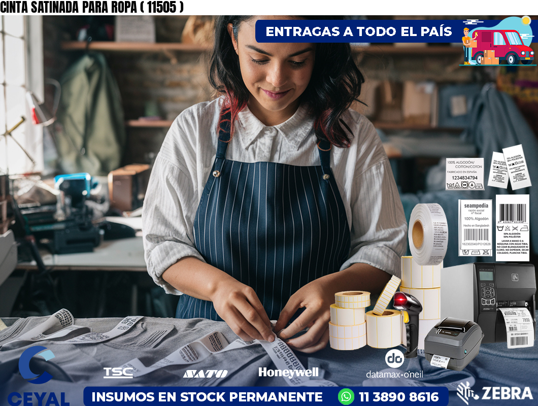 CINTA SATINADA PARA ROPA ( 11505 )