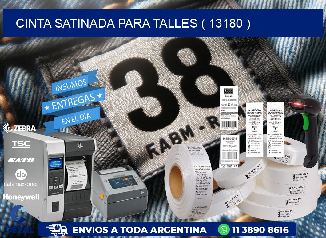 CINTA SATINADA PARA TALLES ( 13180 )