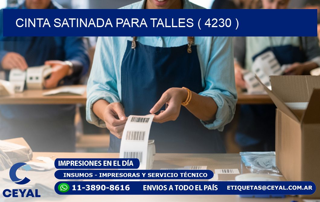 CINTA SATINADA PARA TALLES ( 4230 )