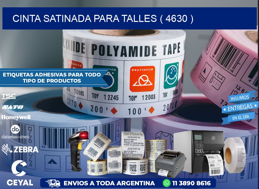 CINTA SATINADA PARA TALLES ( 4630 )