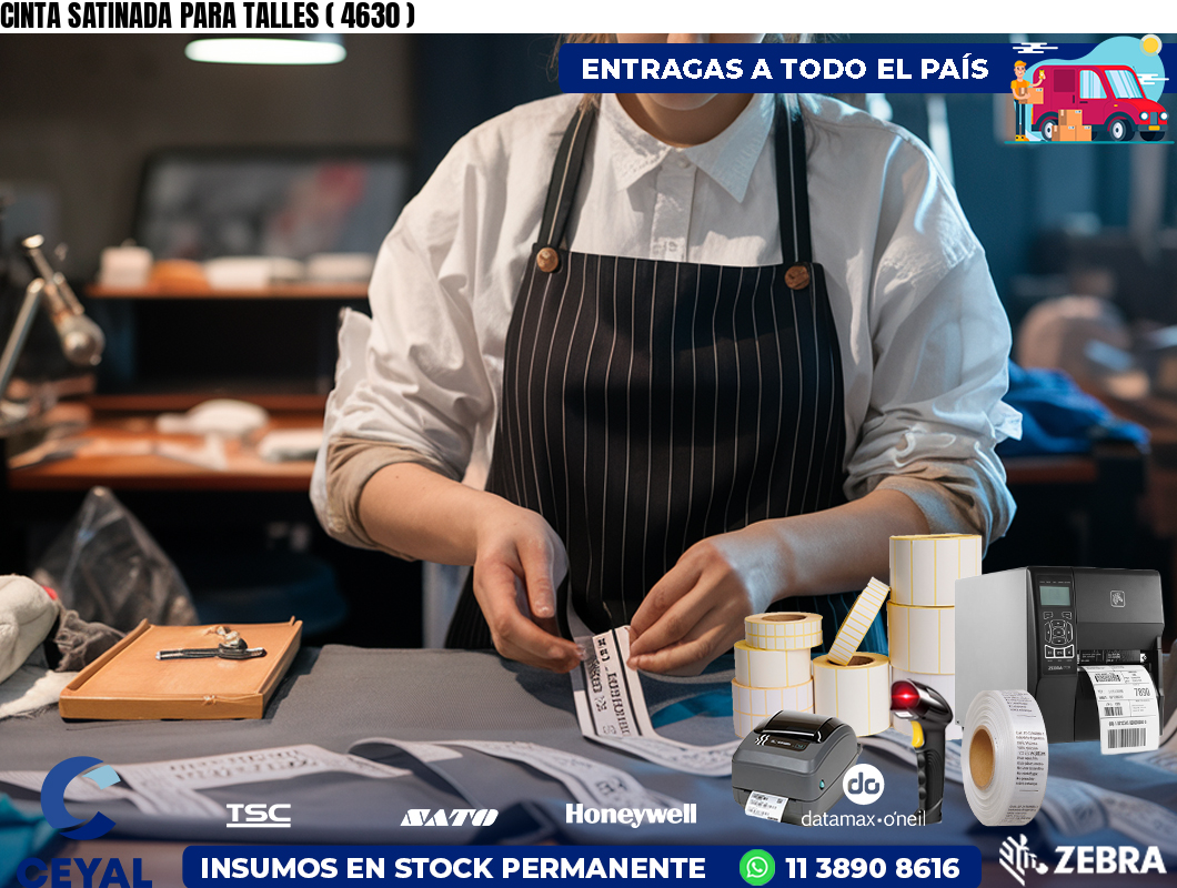 CINTA SATINADA PARA TALLES ( 4630 )