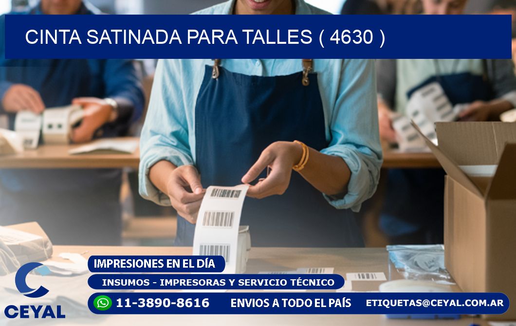 CINTA SATINADA PARA TALLES ( 4630 )