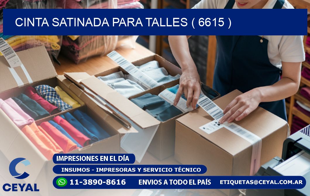 CINTA SATINADA PARA TALLES ( 6615 )