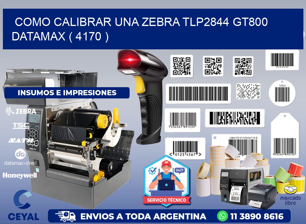 COMO CALIBRAR UNA ZEBRA TLP2844 GT800 DATAMAX ( 4170 )
