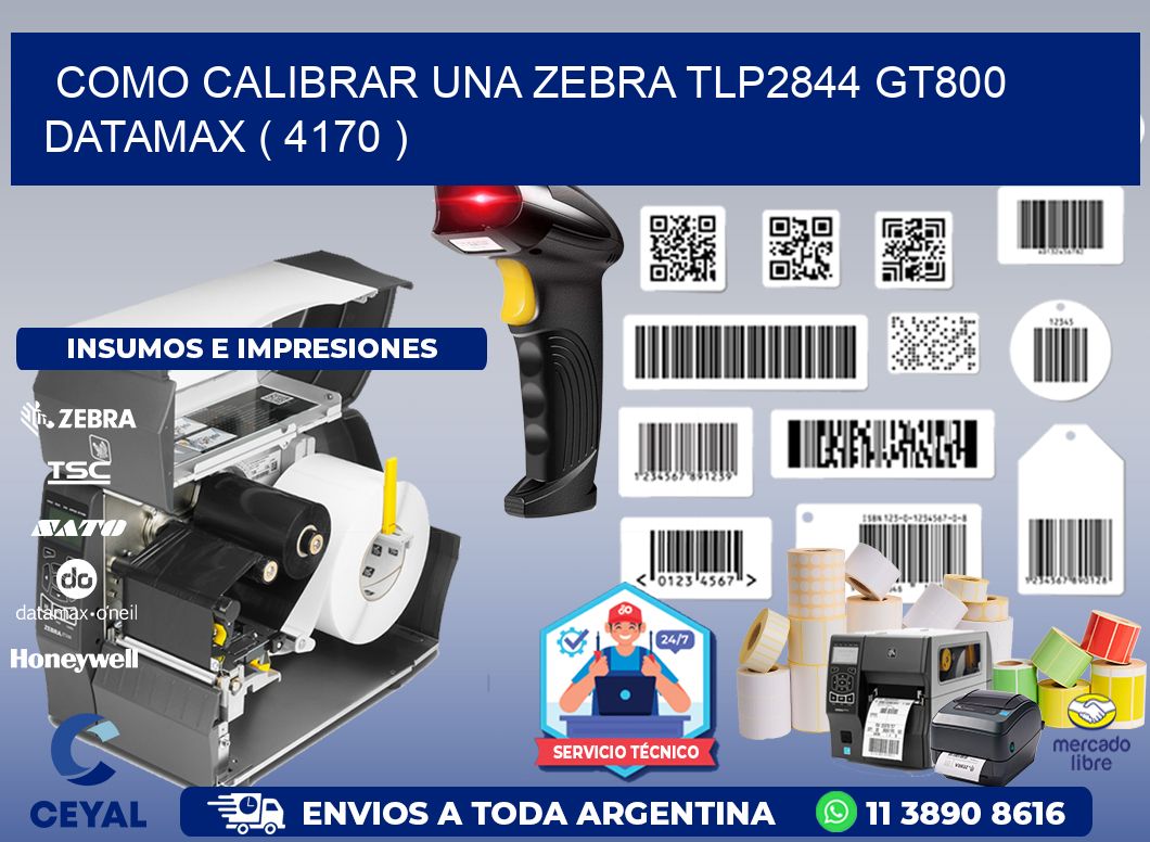 COMO CALIBRAR UNA ZEBRA TLP2844 GT800 DATAMAX ( 4170 )