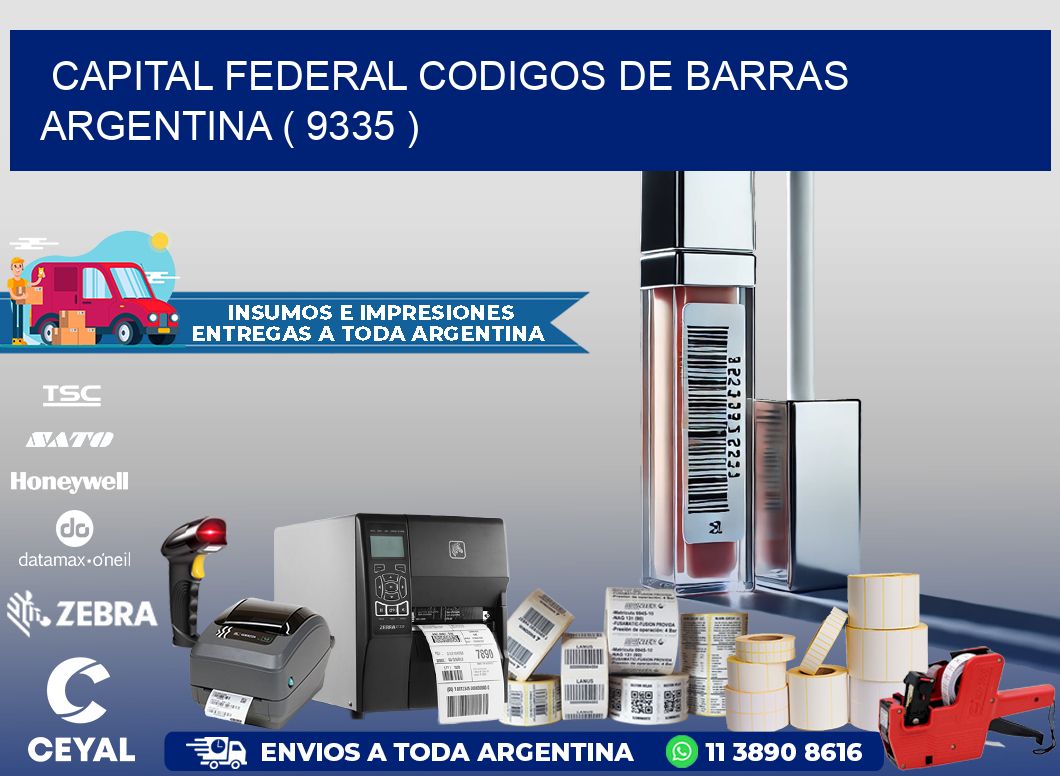 Capital federal codigos de barras argentina ( 9335 )