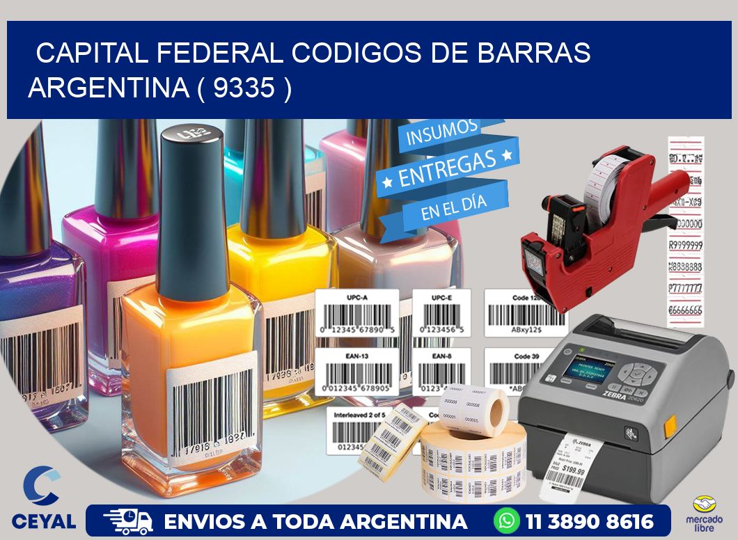 Capital federal codigos de barras argentina ( 9335 )