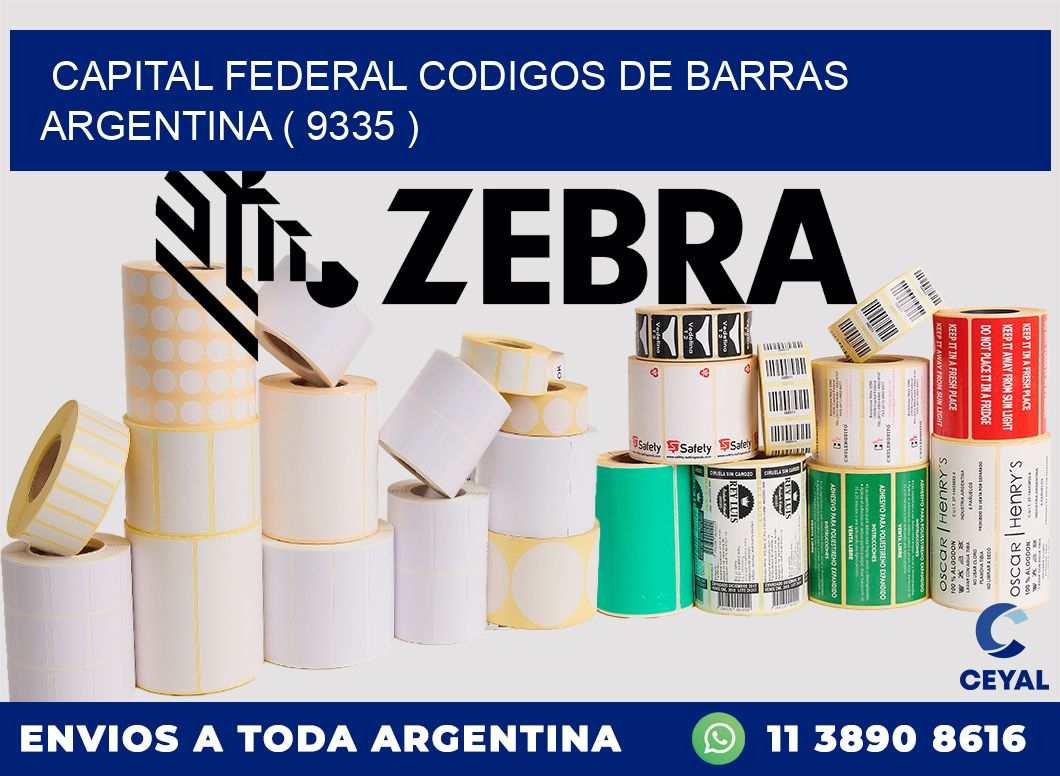 Capital federal codigos de barras argentina ( 9335 )