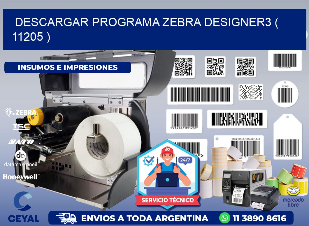 DESCARGAR PROGRAMA ZEBRA DESIGNER3 ( 11205 )