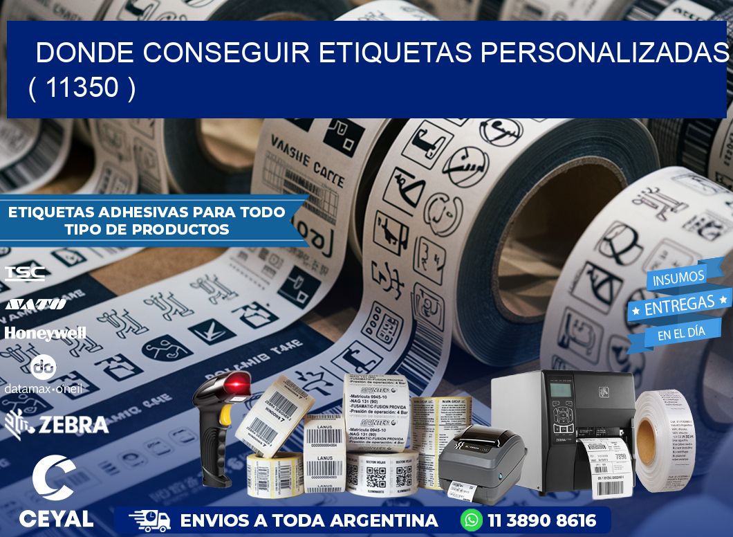 DONDE CONSEGUIR ETIQUETAS PERSONALIZADAS ( 11350 )