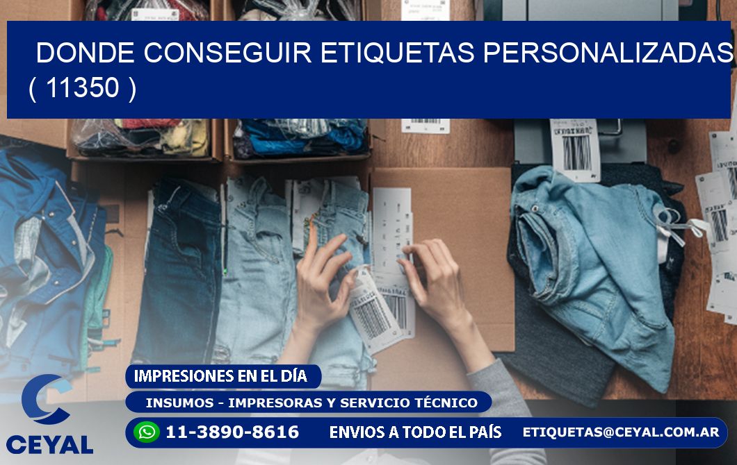 DONDE CONSEGUIR ETIQUETAS PERSONALIZADAS ( 11350 )