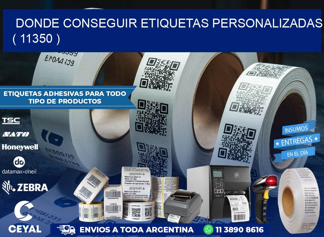 DONDE CONSEGUIR ETIQUETAS PERSONALIZADAS ( 11350 )