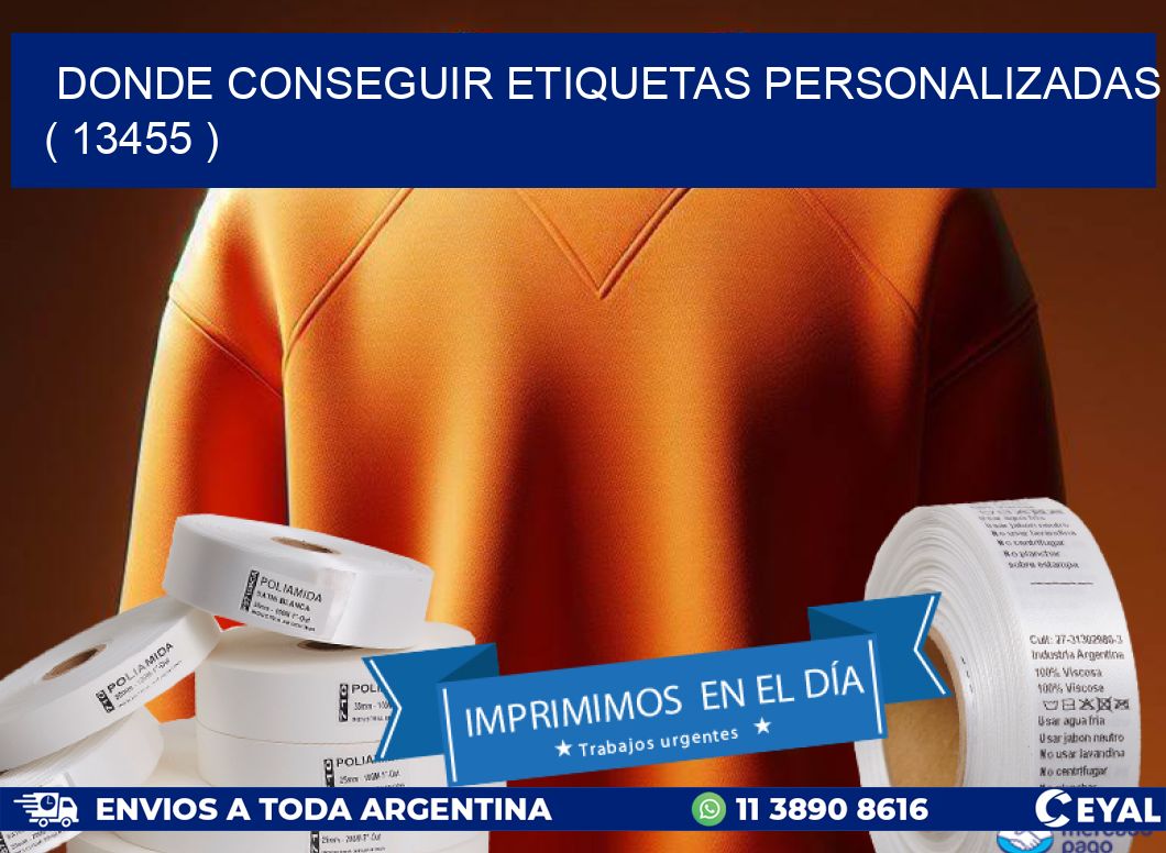DONDE CONSEGUIR ETIQUETAS PERSONALIZADAS ( 13455 )