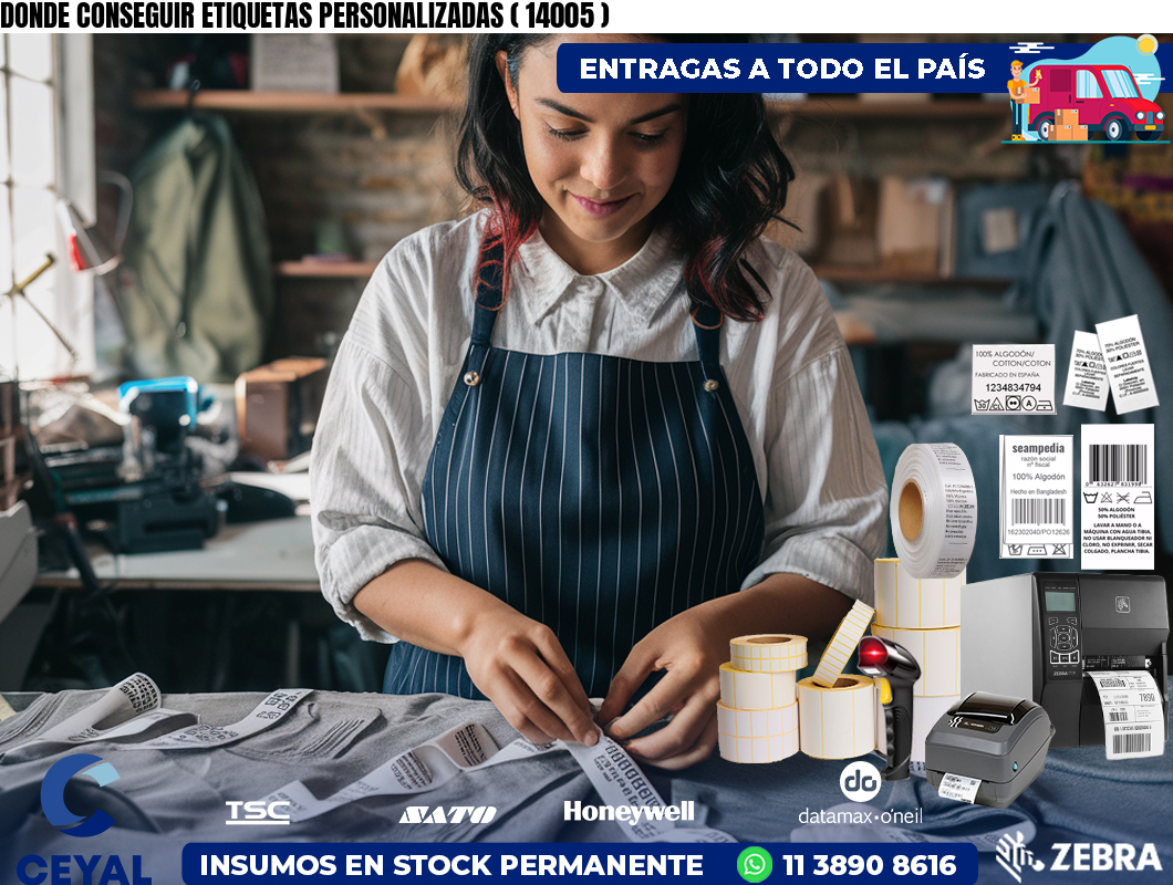 DONDE CONSEGUIR ETIQUETAS PERSONALIZADAS ( 14005 )