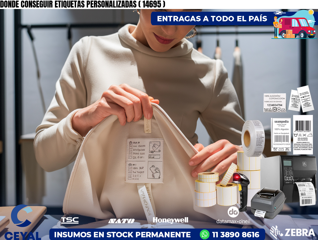 DONDE CONSEGUIR ETIQUETAS PERSONALIZADAS ( 14695 )