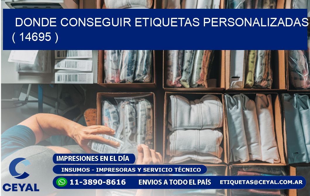 DONDE CONSEGUIR ETIQUETAS PERSONALIZADAS ( 14695 )