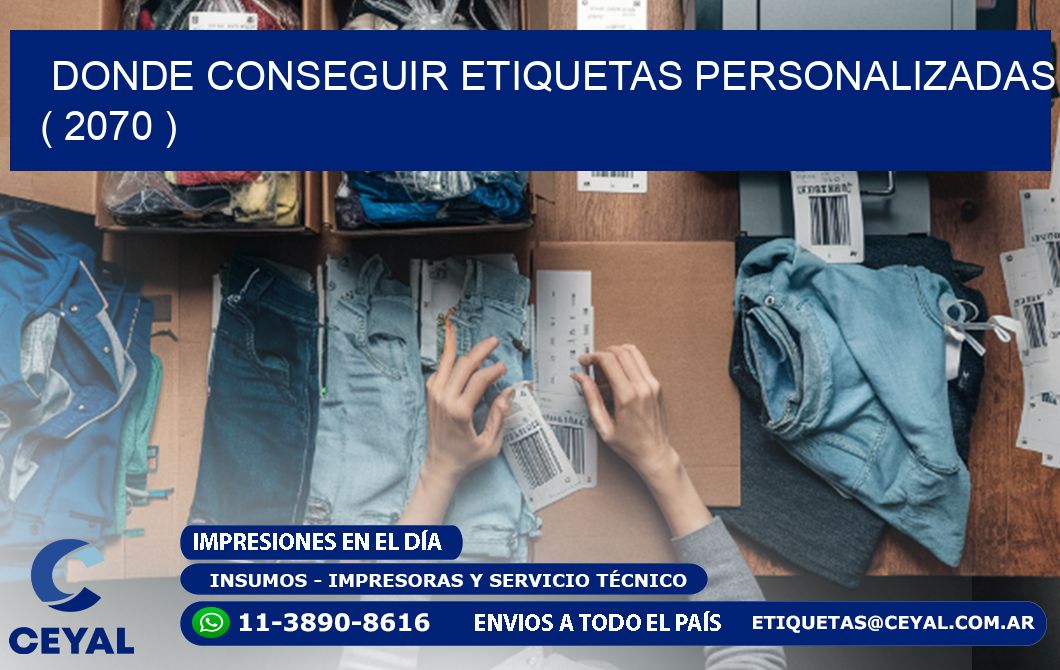 DONDE CONSEGUIR ETIQUETAS PERSONALIZADAS ( 2070 )