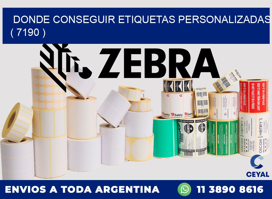 DONDE CONSEGUIR ETIQUETAS PERSONALIZADAS ( 7190 )
