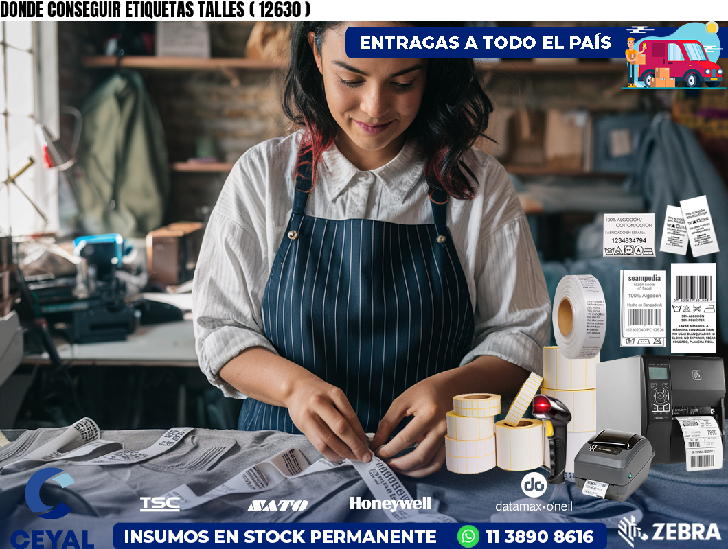 DONDE CONSEGUIR ETIQUETAS TALLES ( 12630 )