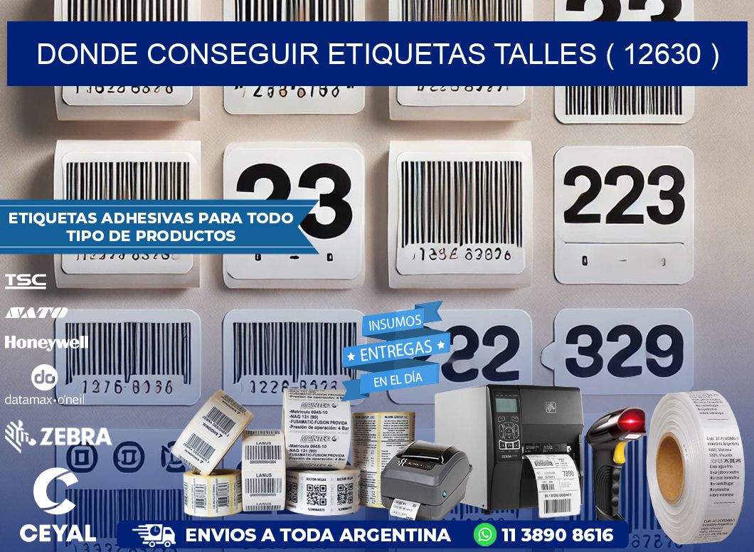 DONDE CONSEGUIR ETIQUETAS TALLES ( 12630 )