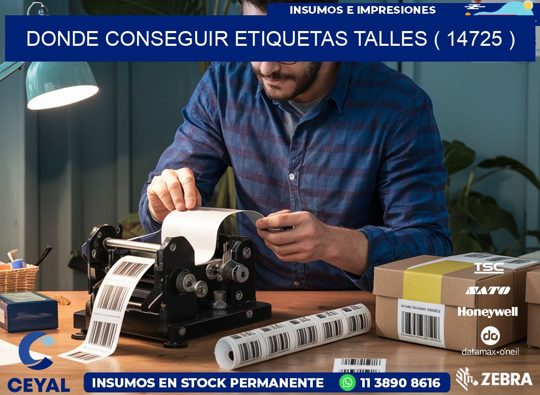 DONDE CONSEGUIR ETIQUETAS TALLES ( 14725 )