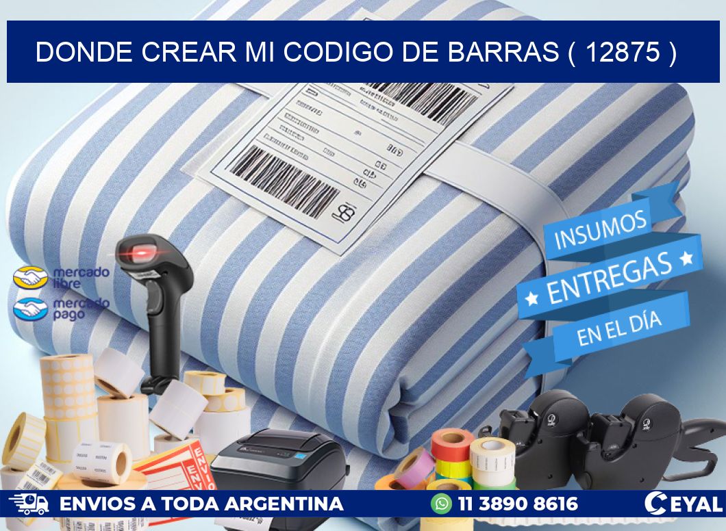 DONDE CREAR MI CODIGO DE BARRAS ( 12875 )