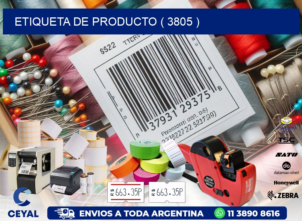 ETIQUETA DE PRODUCTO ( 3805 )