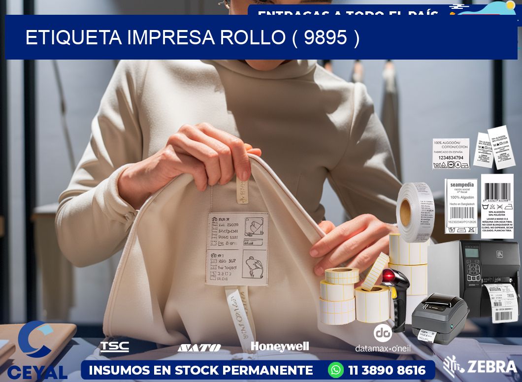 ETIQUETA IMPRESA ROLLO ( 9895 )