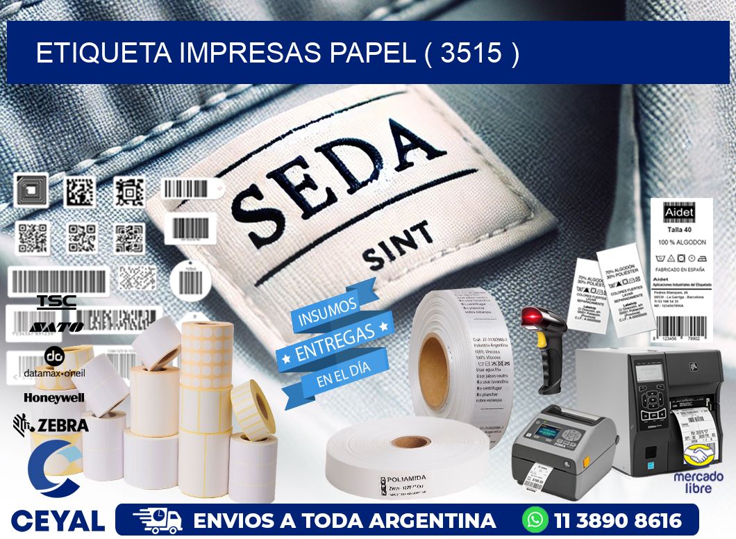 ETIQUETA IMPRESAS PAPEL ( 3515 )