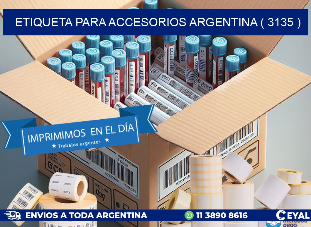 ETIQUETA PARA ACCESORIOS ARGENTINA ( 3135 )