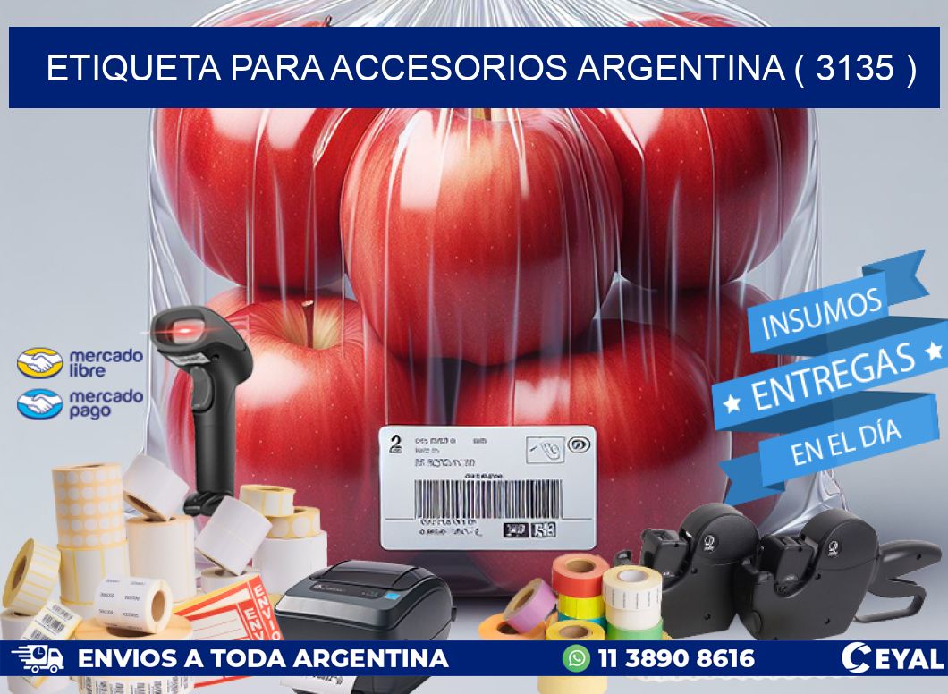 ETIQUETA PARA ACCESORIOS ARGENTINA ( 3135 )