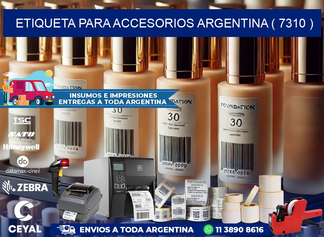 ETIQUETA PARA ACCESORIOS ARGENTINA ( 7310 )