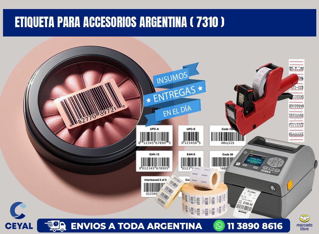 ETIQUETA PARA ACCESORIOS ARGENTINA ( 7310 )