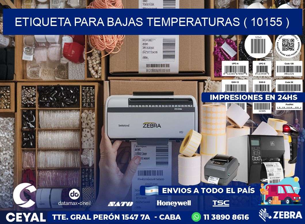 ETIQUETA PARA BAJAS TEMPERATURAS ( 10155 )