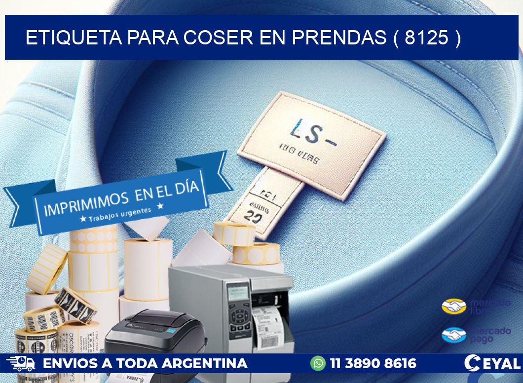 ETIQUETA PARA COSER EN PRENDAS ( 8125 )