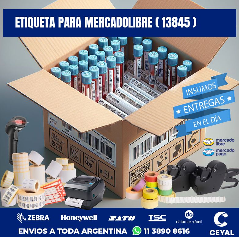 ETIQUETA PARA MERCADOLIBRE ( 13845 )