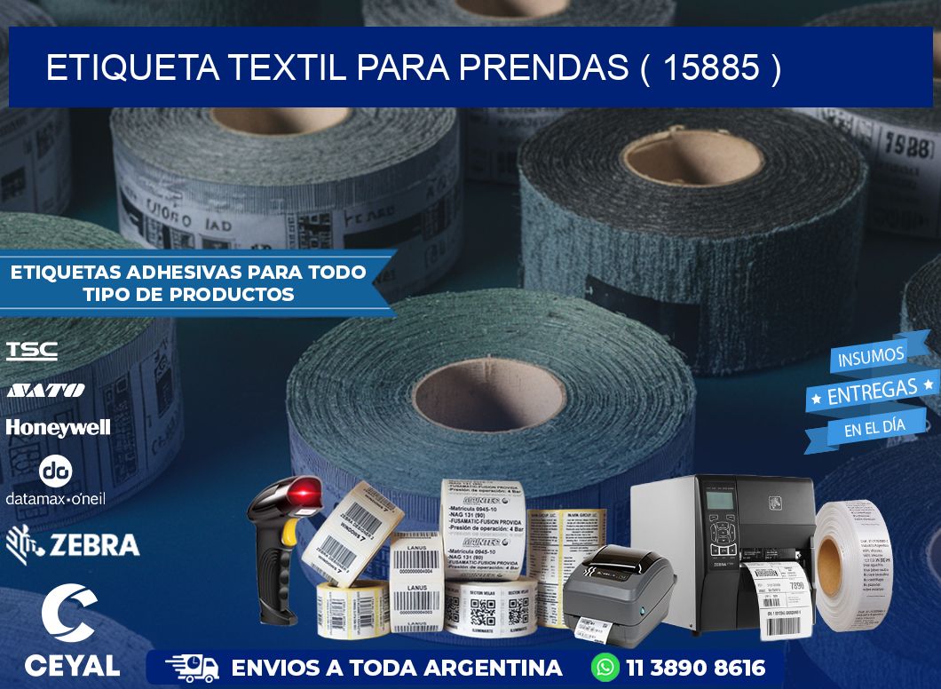 ETIQUETA TEXTIL PARA PRENDAS ( 15885 )