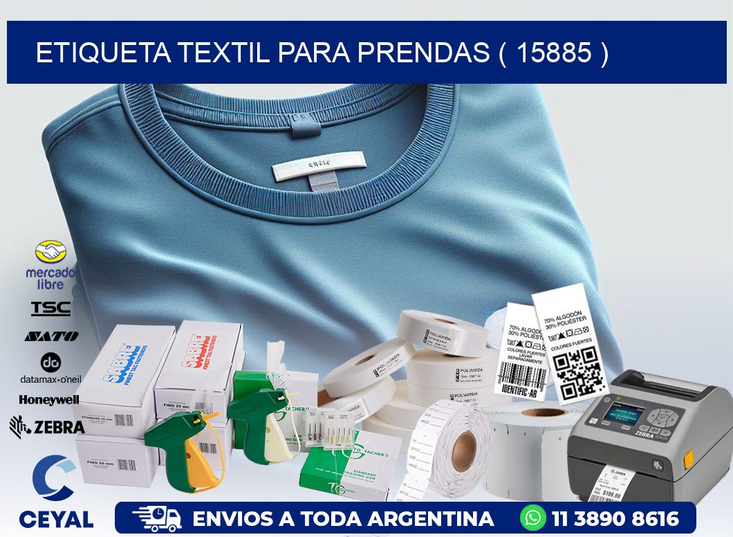 ETIQUETA TEXTIL PARA PRENDAS ( 15885 )