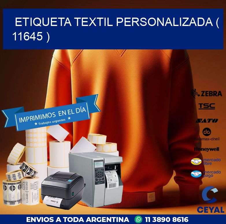 ETIQUETA TEXTIL PERSONALIZADA ( 11645 )