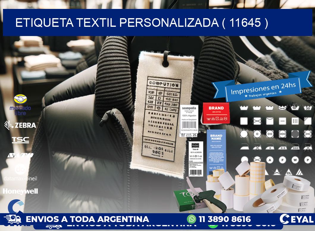 ETIQUETA TEXTIL PERSONALIZADA ( 11645 )