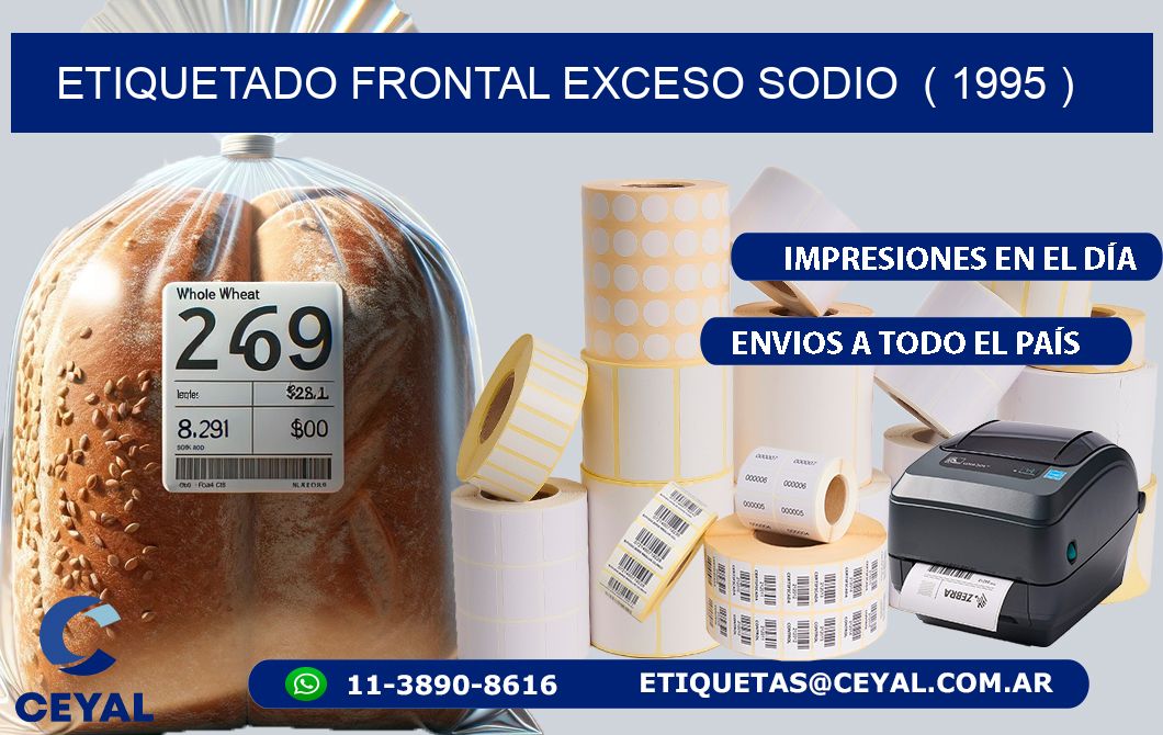 ETIQUETADO FRONTAL EXCESO SODIO  ( 1995 )
